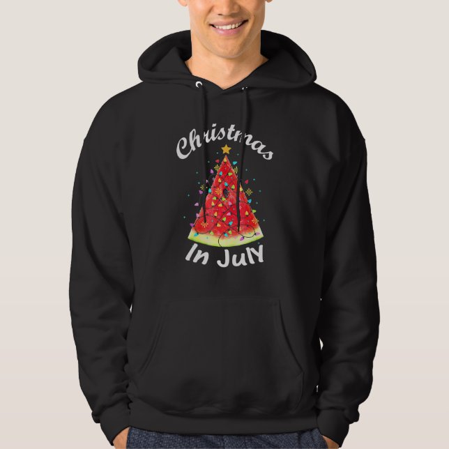 Sudadera Navidades En Julio Melón Árbol De Navidad Summ (Anverso)