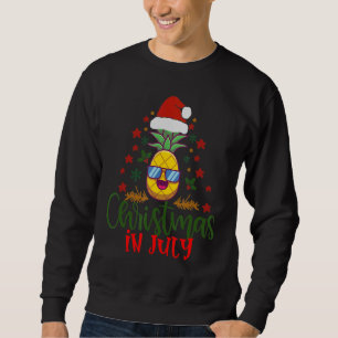 Sudadera Navidades En Julio Pineapple Xmas Tree Hombres W