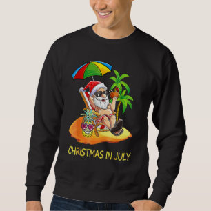 Sudadera Navidades En Julio Verano De Santa Pineapple En Ha