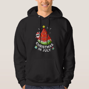 Sudadera Navidades En Julio Watermelon Santa Summer Tree 3