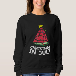 Sudadera Navidades En Julio Watermelon Xmas Árboles Hombres