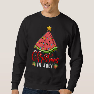 Sudadera Navidades En Julio Watermelon Xmas Árboles Hombres