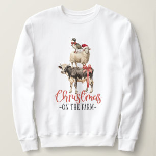Sudadera Navidades en la granja de animales Barnyard