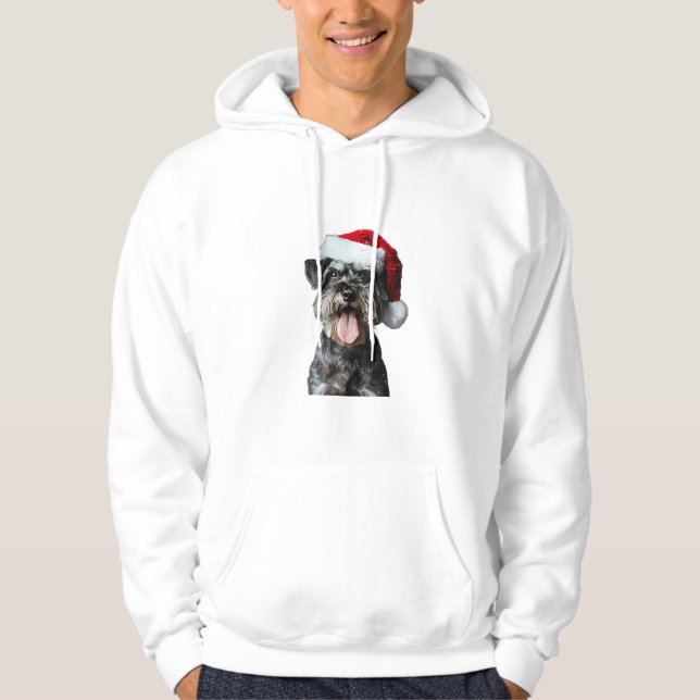 Sudadera Navidades en miniatura de Schnauzer (Anverso)