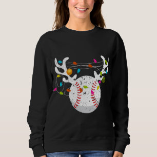 Sudadera Navidades Encenden Bolas de Béisbol Nochebuena div