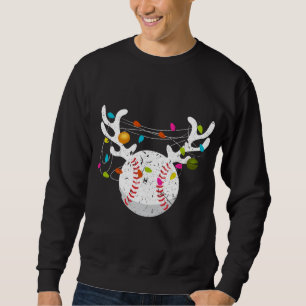 Sudadera Navidades Encenden Bolas de Béisbol Nochebuena div