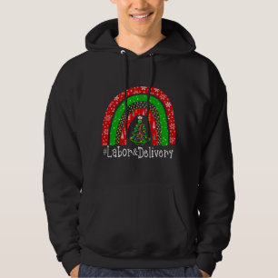 Sudadera Navidades enfermera de parto de mano de obra educa