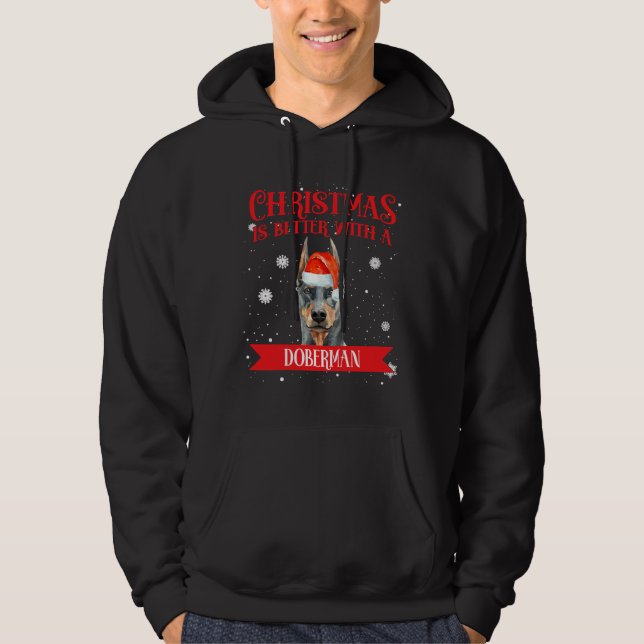 Sudadera Navidades Es Mejor Con Doberman 265 (Anverso)