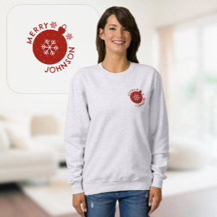 Sudadera Navidades familia Snowflake Personalizado
