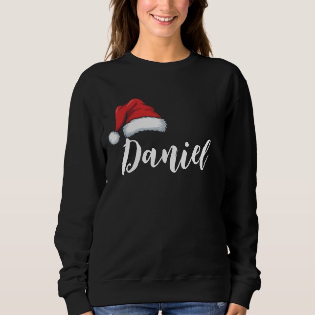 Sudadera Navidades familiares coincidentes Nombre personali (Anverso)