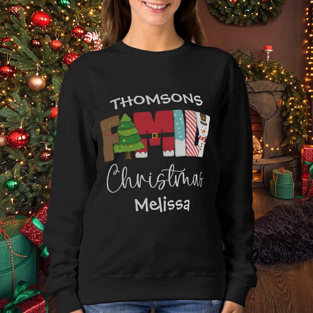 Sudadera Navidades familiares modernos (Subido por el creador)