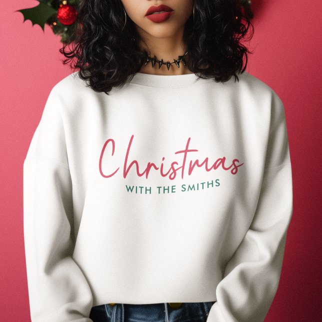Sudadera Navidades familiares | Nombre de la familia Minima (Subido por el creador)