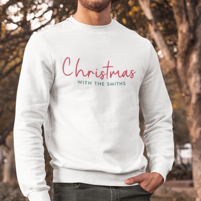 Sudadera Navidades familiares | Nombre de la familia Minima (Subido por el creador)