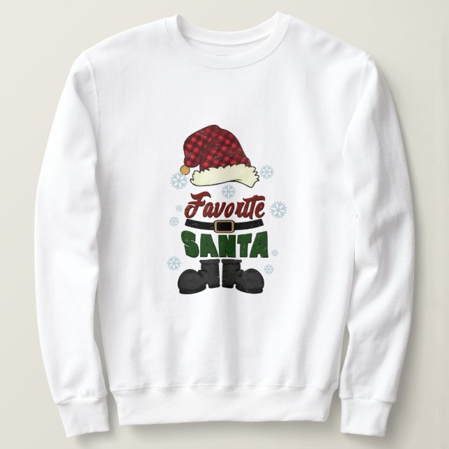 Sudadera Navidades favoritos de Santa (Anverso del diseño)