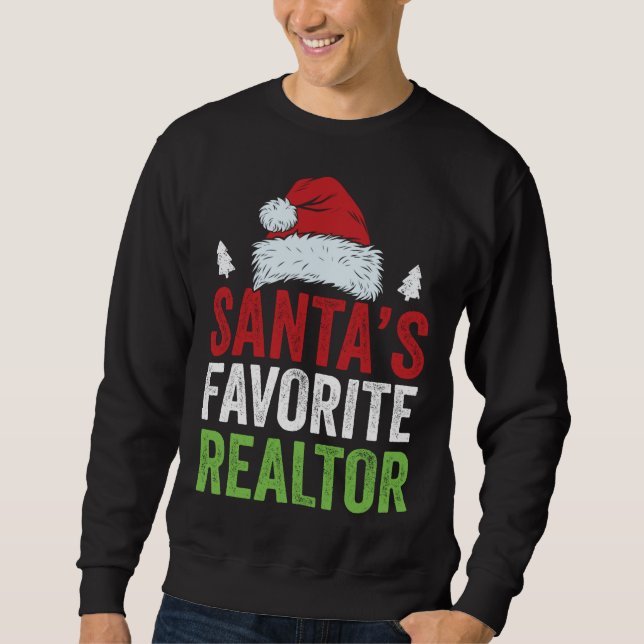 Sudadera Navidades favoritos de Santa Claus esconden a grac (Anverso)