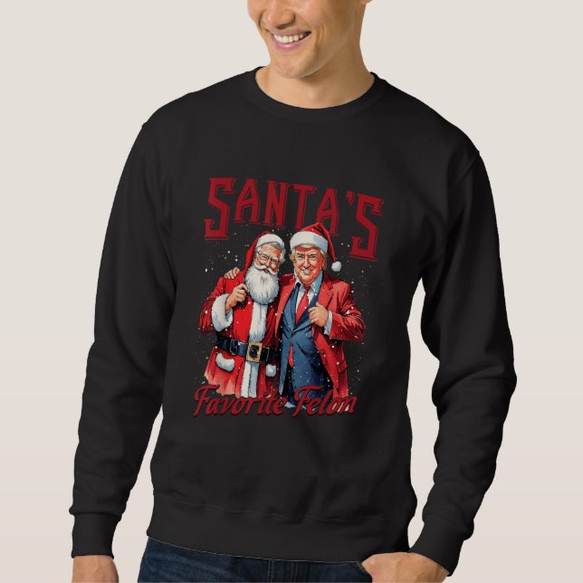 Sudadera Navidades favoritos de Santa Claus Trump (Anverso)
