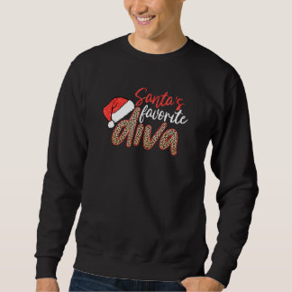 Sudadera Navidades favoritos de Santa Diva Leopard Feliz Na
