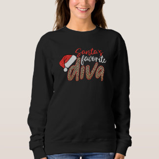 Sudadera Navidades favoritos de Santa Diva Leopard Feliz Na