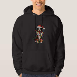Sudadera Navidades felices Bernese Mountain Dog Santa Hat