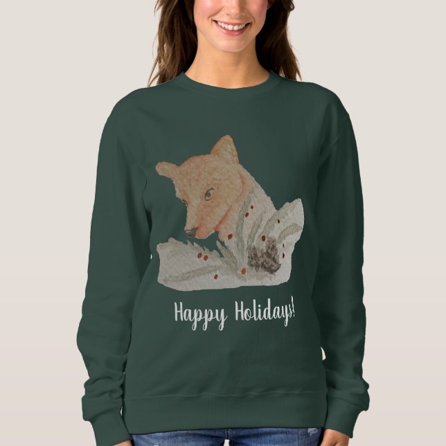 Sudadera Navidades Felices Fiestas Fox (Anverso)