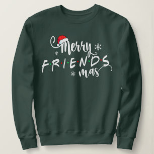 Sudadera Navidades Feliz Friendsmas Santa Hat Fami