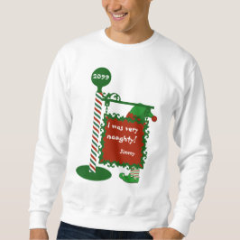 Sudadera Navidades feos Camisas suaves "Yo era muy travieso
