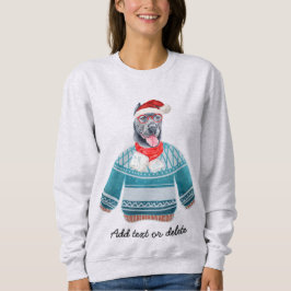 Sudadera Navidades feos de caña de Navidad mamá perro