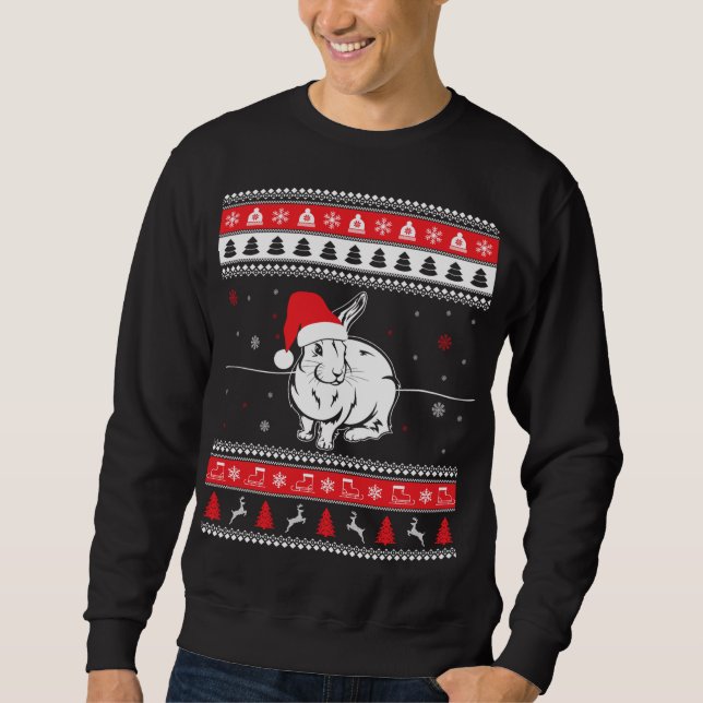 Sudadera Navidades feos de conejo conejo conejo dulce (Anverso)