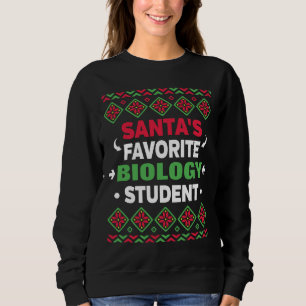 Sudadera Navidades feos de estudiante de biología favorita