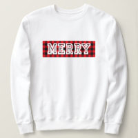 Navidades feos de moras Sweater, negro rojo