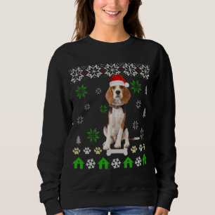 Sudadera Navidades feos de perro beagle - Gorra de perro be