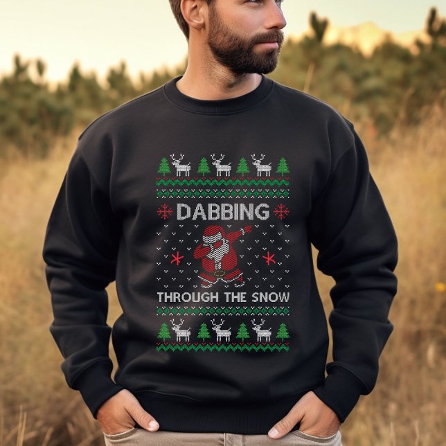 Sudadera Navidades feos de Santa Dabbing (Subido por el creador)