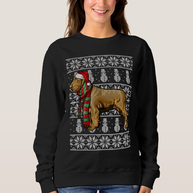 Sudadera Navidades feos de Santa Hat Xmas Boykin Spaniel (Anverso)