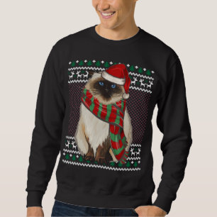Sudadera Navidades feos del gato del Himalaya de Navidad