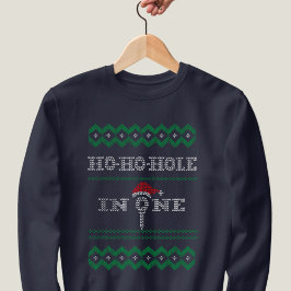 Sudadera Navidades feos del golf Ho Hole en una camiseta