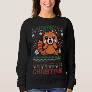Sudadera Navidades feos del Panda Rojo Encenden a los suéte