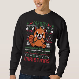 Sudadera Navidades feos del Panda Rojo Encenden a los suéte