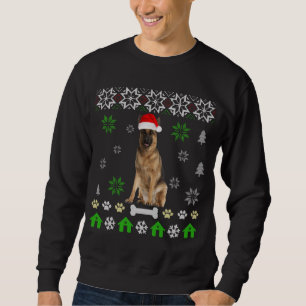 Sudadera Navidades feos del pastor alemán-Perro pastor alem