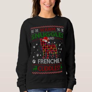 Sudadera Navidades feos del perro francés sudan Navidad Paj