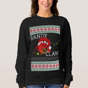 Sudadera Navidades feos endulzan a Sandy Crab Amantes de la