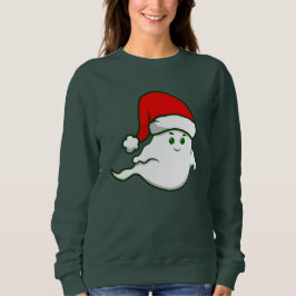 Sudadera navidades feos fantasma espeluznante verde
