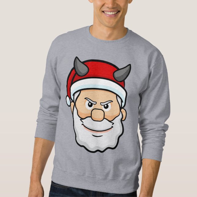 Sudadera navidades feos malvados santa (Anverso)