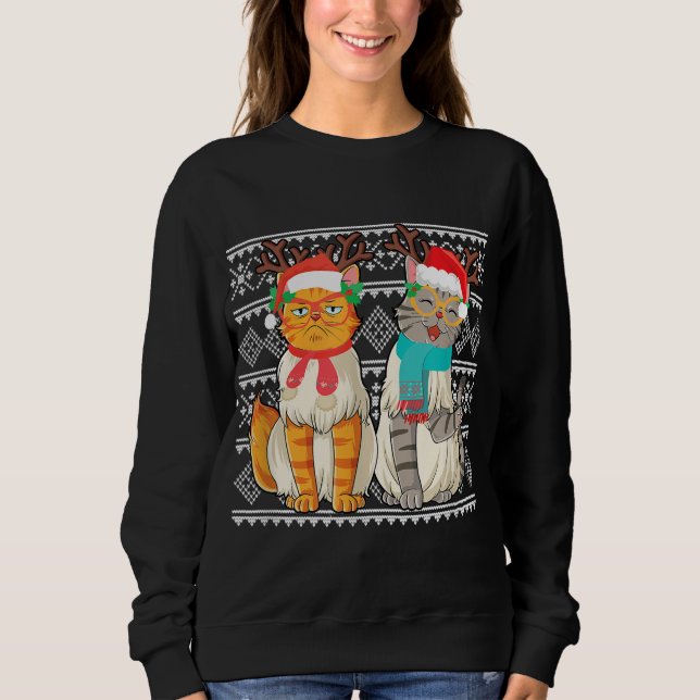 Sudadera Navidades feos regalos de navidad de Papá Noel par (Anverso)