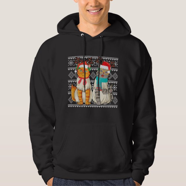 Sudadera Navidades feos regalos de navidad de Papá Noel par (Anverso)