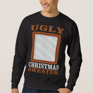 Sudadera Navidades feos sudan con espejo gráfico gracioso X