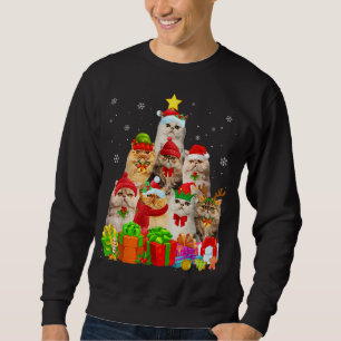 Sudadera Navidades feos sudan un gato persa divertido