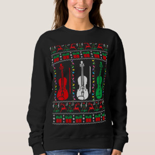 Sudadera Navidades feos violinistas endulzan familia violin
