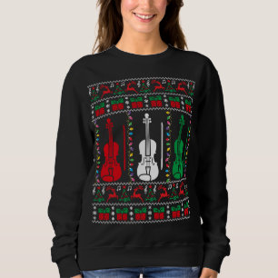 Sudadera Navidades feos violinistas endulzan familia violin