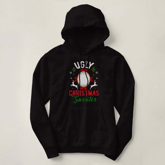 Sudadera Navidades feos y graciosos susurran con espejo (Diseño del anverso)