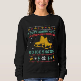Sudadera Navidades feos y sudaderos Patinadores de Hielo